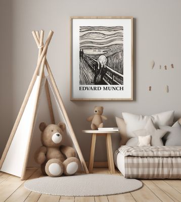 Skriet- The Scream - Monochrome Version