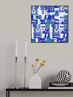 Mid Century Grid Pattern Five