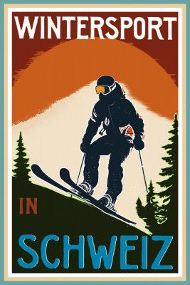 Winter Tourism: Vintage Wintersport In Schweiz