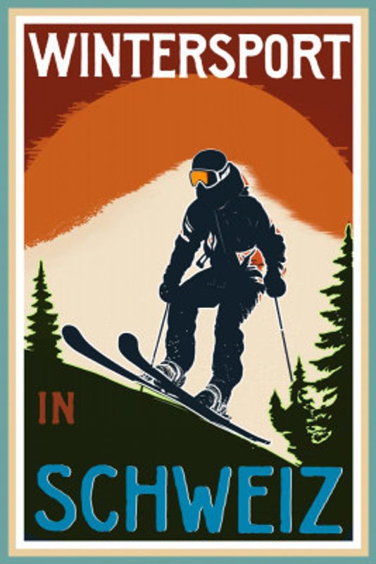 Winter Tourism: Vintage Wintersport In Schweiz