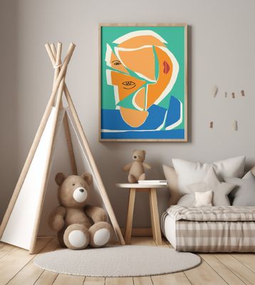 Abstract Cut Out Portrait