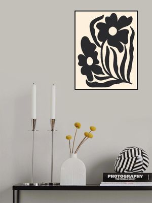 Textured Flower Silhouettes