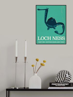 Loch Ness Scotland travel poster
