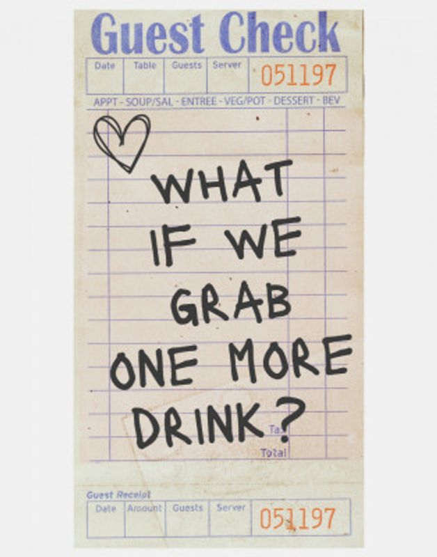 One More Drink   Black