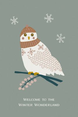 Cozy Owls Frosted Sage