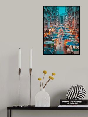 Mong Kok Market on a Rainy Night