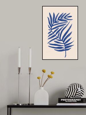 Blue Palm Leaves