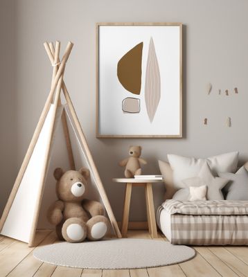 Geometric Shapes in Earthy Tones