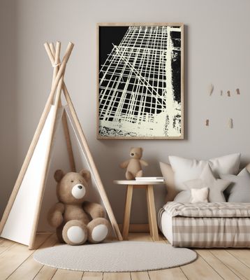 Monochrome Grid Pattern