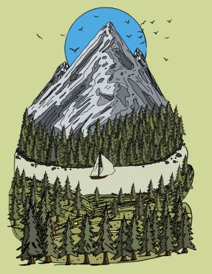 Mountain Lake Serenity