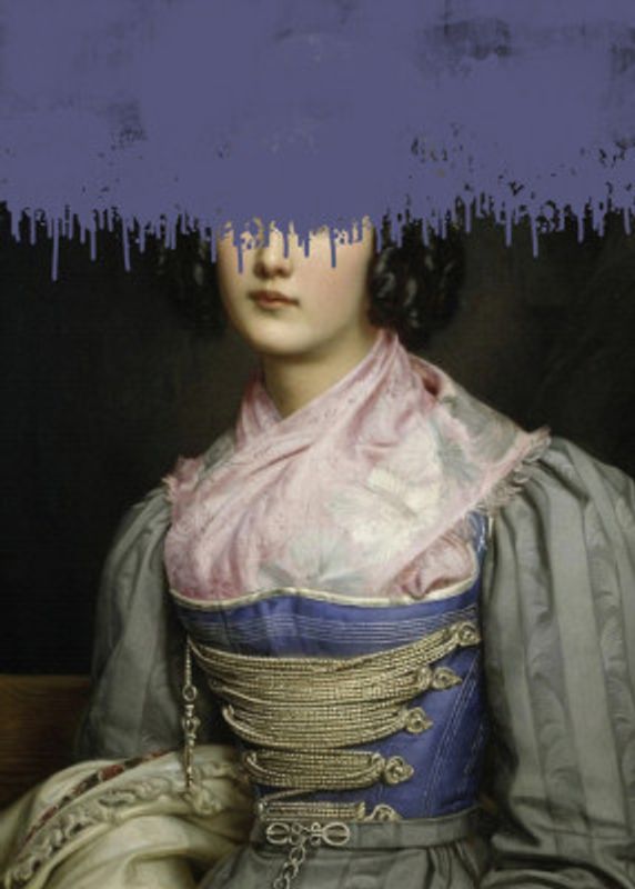 Portrait of Vintage Woman Collage