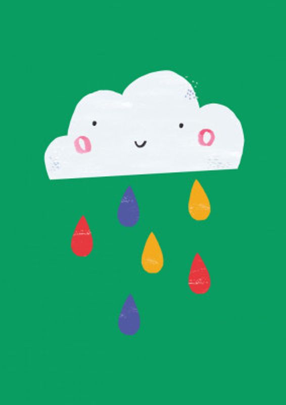 Cloud Simple Boho Kids &amp; baby nursery bright weather theme