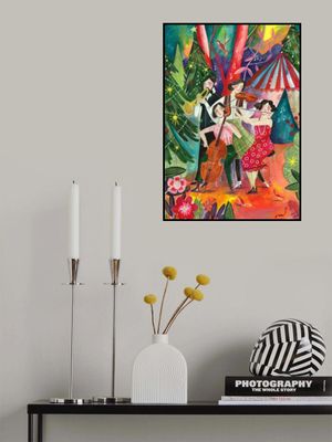 Christmas music in the forest