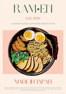 Savoring Japanese Ramen Bowl