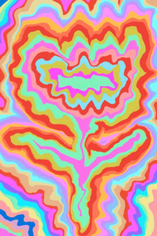 Psychedelic Flower Swirls