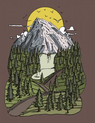 Mountain Lake Serenity