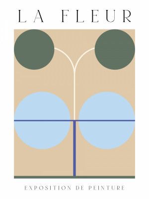 La Fleur Geometric Flowers Poster Set 11