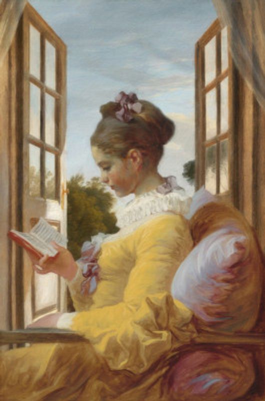 A Young Girl Reading