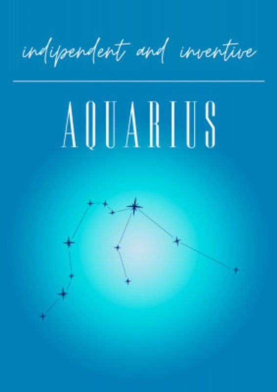 Aquarius Zodiac Print Art