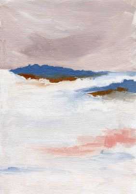 Soft Pastel Tones And Textured Brushstrokes