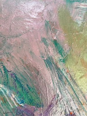 Mystic Pink Brushstrokes