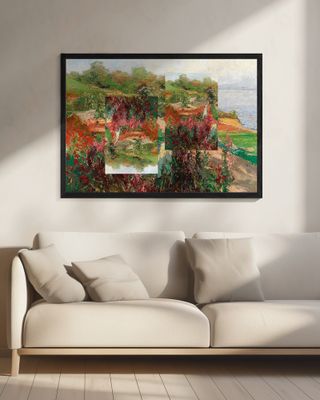 modern landscape collage