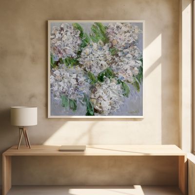 White Hydrangea Bloom