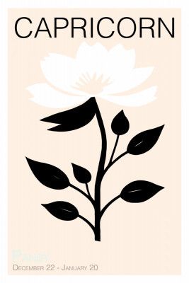 Capricorn Zodiac Blossom