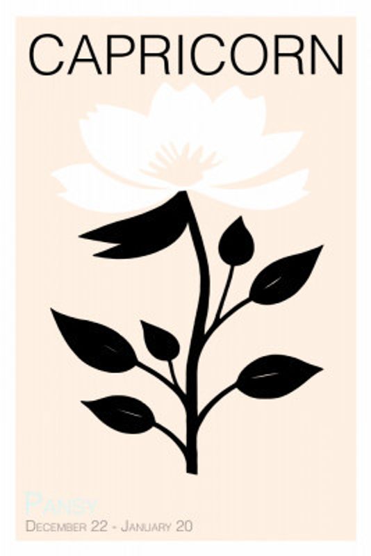 Capricorn Zodiac Blossom