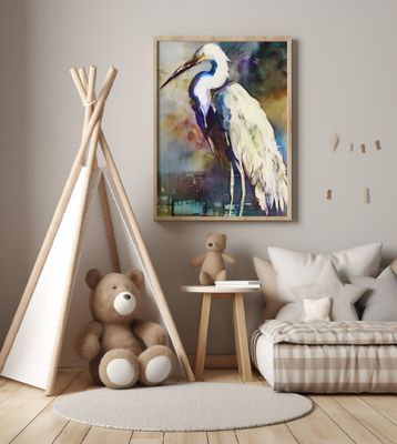 Egret After the Storm