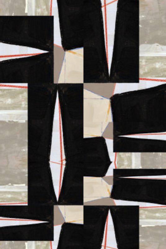 Abstract Black Jigsaw 2