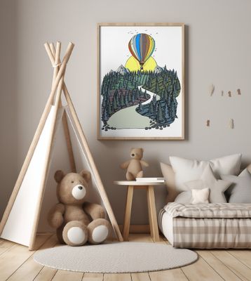 Floating Over The Mountain