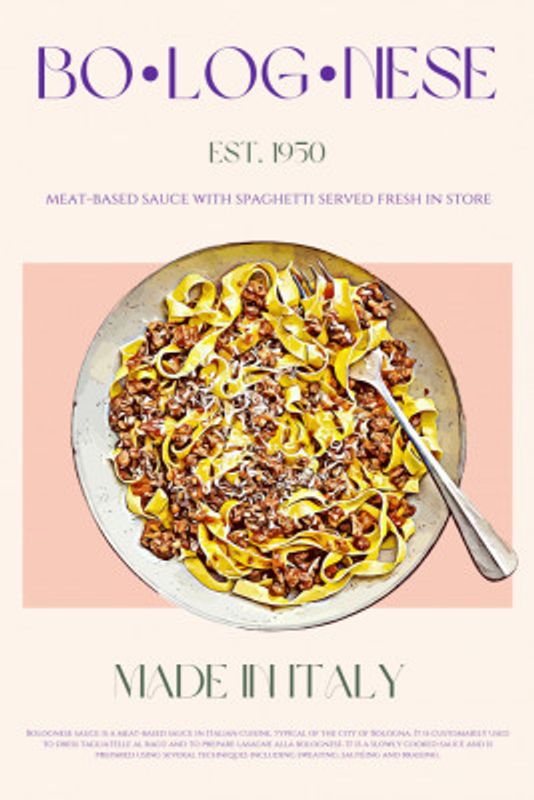 Bolognese Print