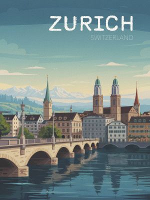 Zurich Travel Poster