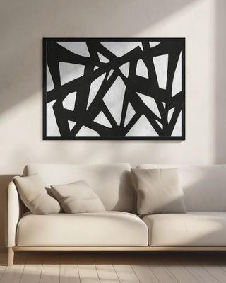 Black Geometric Shapes Intertwined