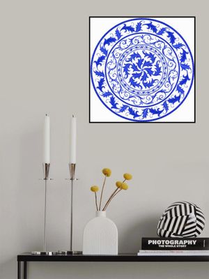 Round Blue Pattern