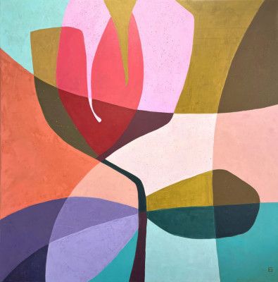 Vibrant Abstract Flower