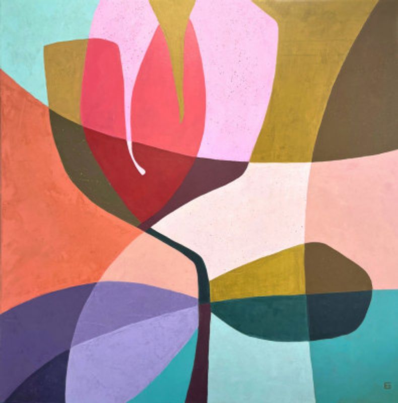 Vibrant Abstract Flower