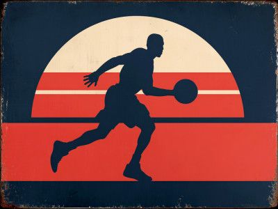 Basketball Metal Plate