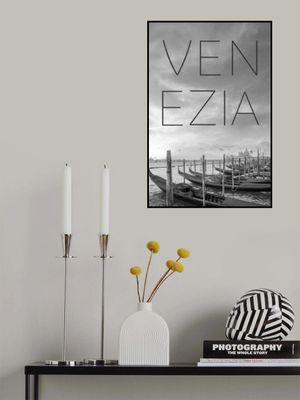 VENICE Gondolas &amp; Santa Maria della Salute | Text &amp; Skyline