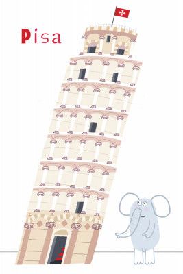 "LANDMARK25" Leaning Tower of Pisa, Italy