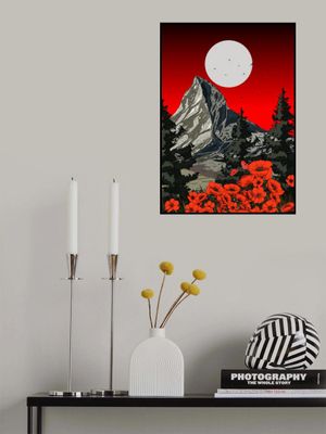 Red Poppies In The Mountains