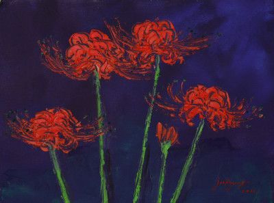 boss flower oil on canvas