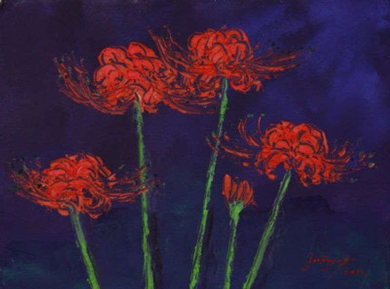 boss flower oil on canvas