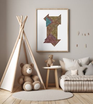 Mocha Textural Abstract 3