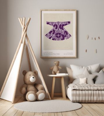 Purple Caftan Elegance