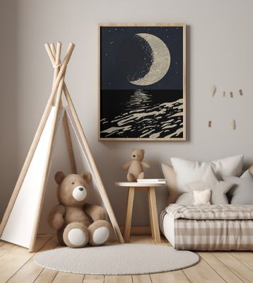 Moon Reflection on the Sea