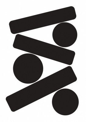 Bold Black Geometric Shapes