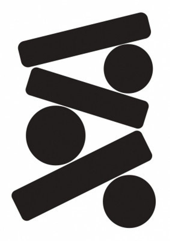 Bold Black Geometric Shapes