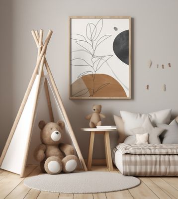 Abstract Art Minimal Plant